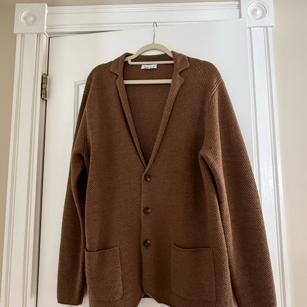 Peter Millar Brown Knit Sweater